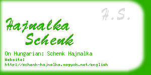 hajnalka schenk business card